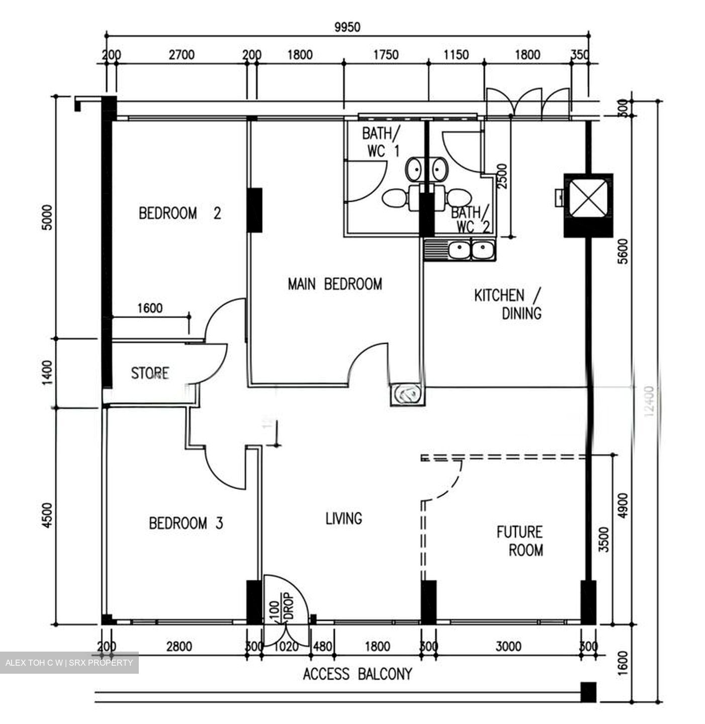 Blk 532 Serangoon North Avenue 4 (Serangoon), HDB 4 Rooms #569650101